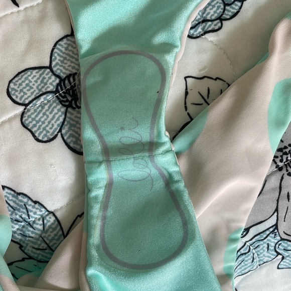 Lolli Swim | Ivory and Aqua Green polka dot Top and Bottom - Picture 4 of 6